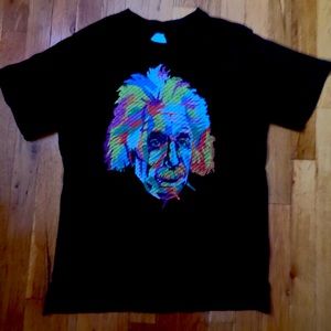 Albert Einstein Quilt Design Tee